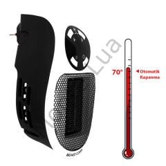 Ayarlanabilir Termostatlı ve Zamanlayıcılı, enerji tasarruflu, 500 W, mini fanlı ısıtıcı priz,