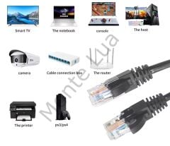 15 metre, Ethernet Kablosu, Ağ Kablosu, LAN, Cat6, Modem İnternet Kablosu, Gri,