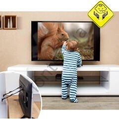 2 li set 15'' - 75'' LCD Güvenlik Kemeri, Lcd ve Bebek Güvenlik Kemeri, Çocuklar için TV devrilme emniyeti, devrilme emniyeti, televizyon, ayarlanabilir, bebek ve çocuk koruması, evrensel emniyet kemeri, mobilya,